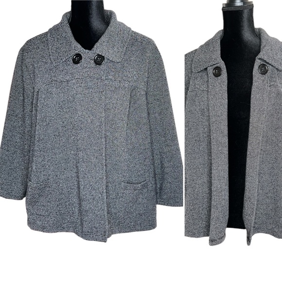 Croft & Barrow | Convertible Cardigan Swing Coat | Size 3X - Picture 1 of 11